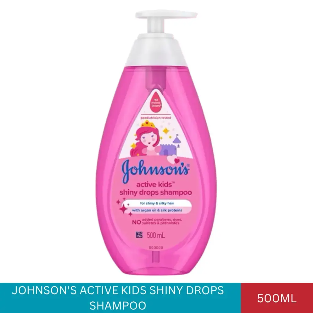 JOHNSON'S ACTIVE KIDS SHINY DROPS SHAMPOO (500ML)#
