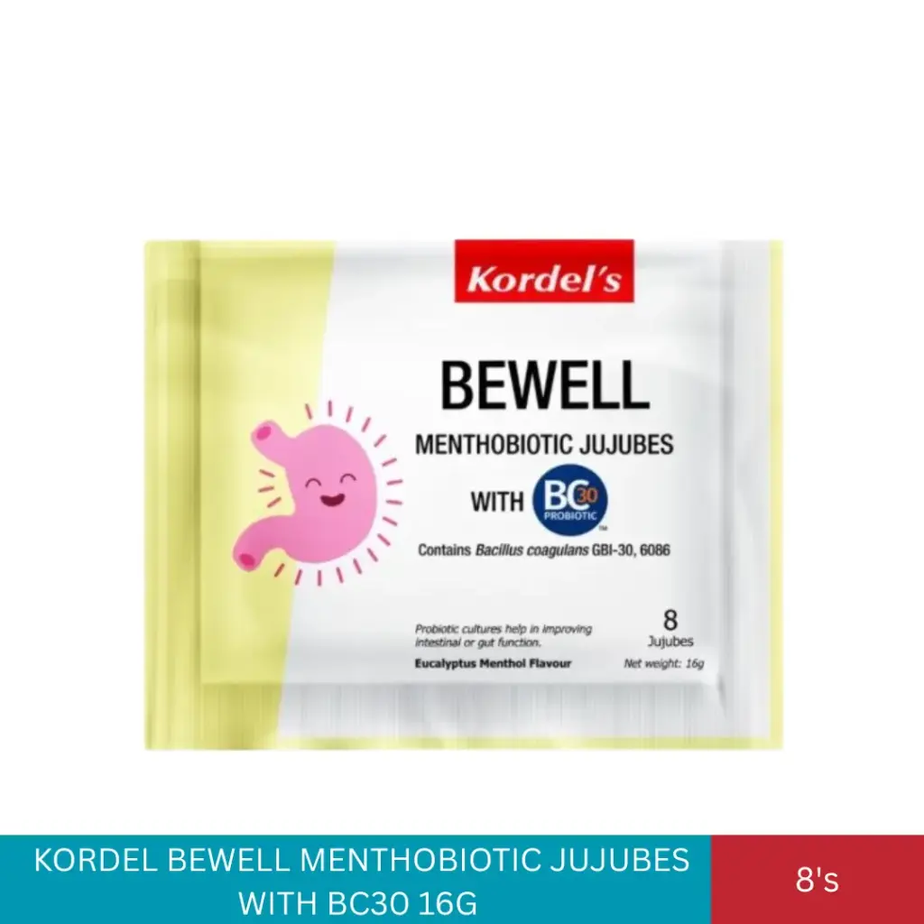 KORDEL BEWELL MENTHOBIOTIC JUJUBES WITH BC30 16G (8'S)*