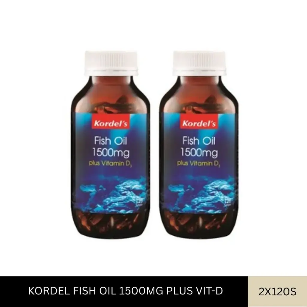 KORDEL FISH OIL 1500MG PLUS VIT-D (2x120'S)