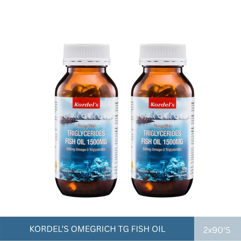 KORDEL OMEGRICH TG FISH OIL 1500MG (2x90'S)*