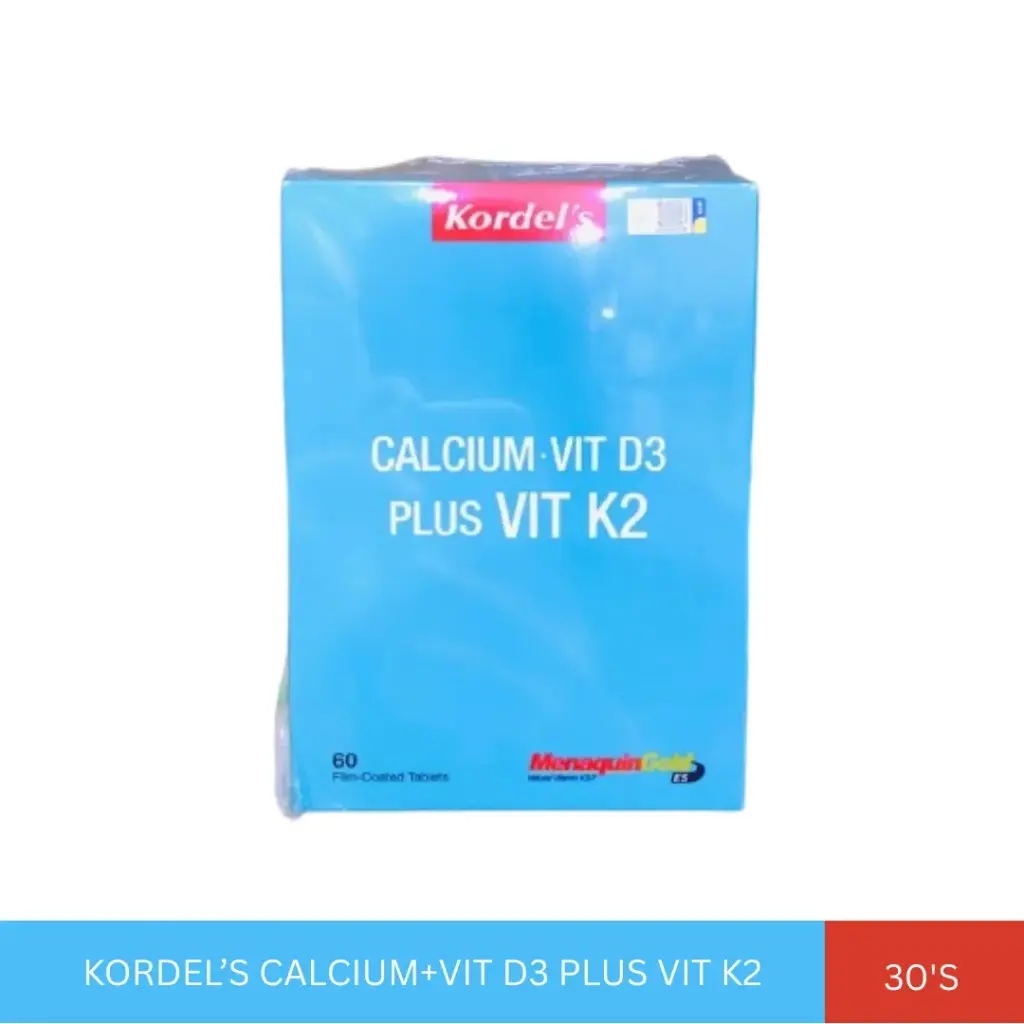 KORDEL VIT K2 120MCG WITH D3 1000IU (60'S)#