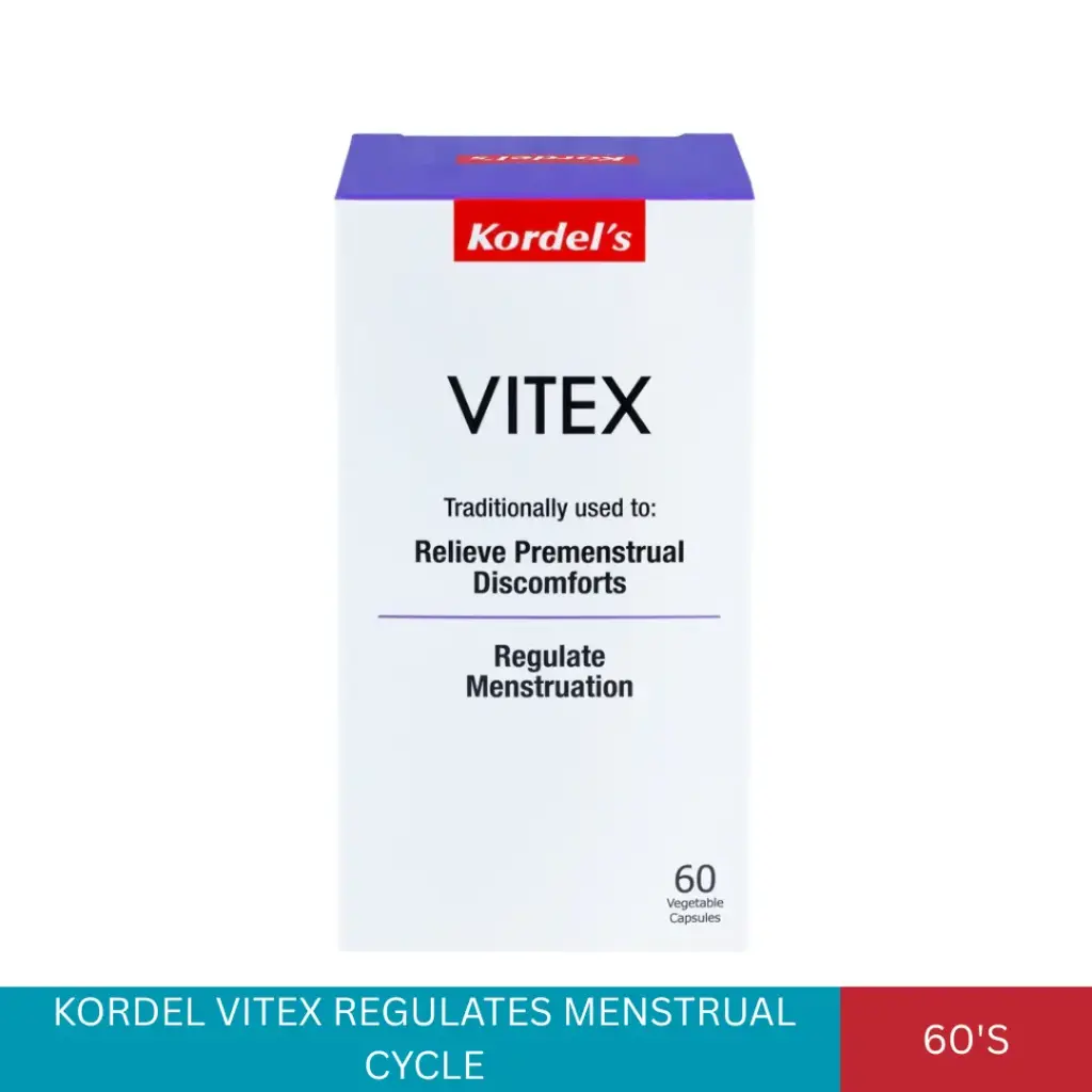 KORDEL VITEX REGULATES MENSTRUAL CYCLE (60'S)