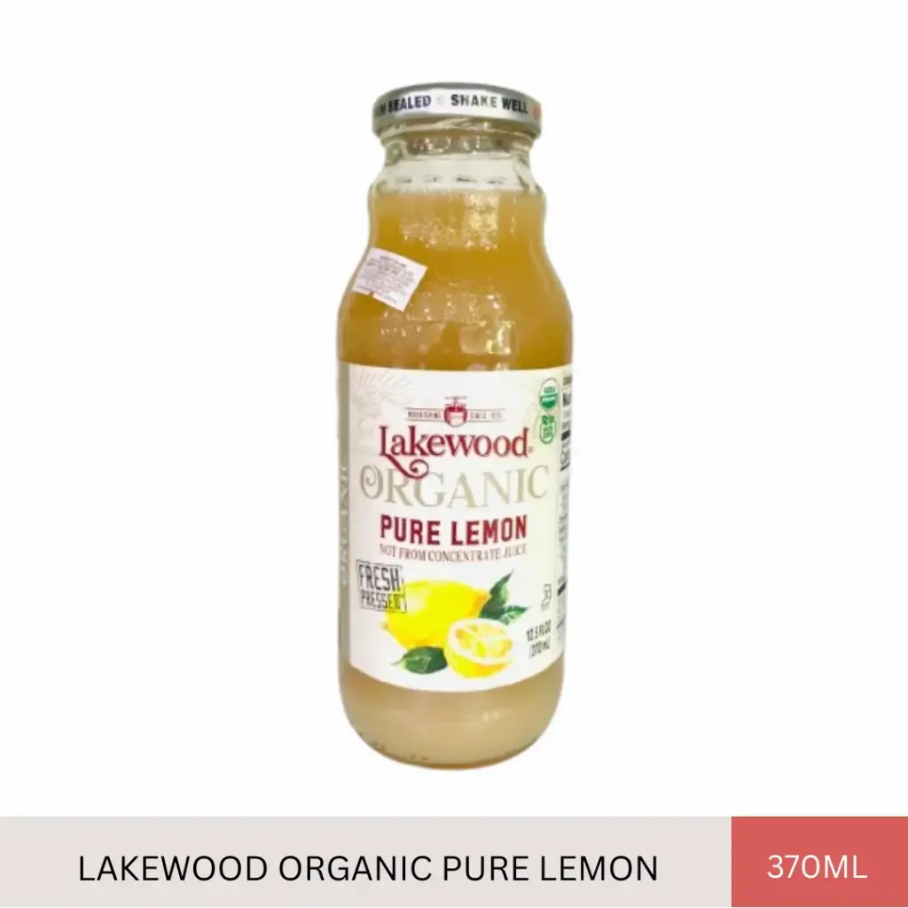 LAKEWOOD ORGANIC PURE LEMON JUICE (370ML)#