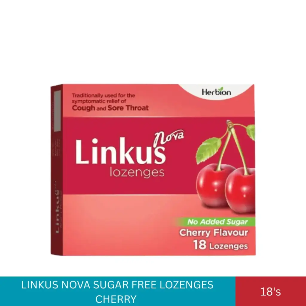 LINKUS NOVA SUGAR FREE LOZENGES CHERRY (18'S)