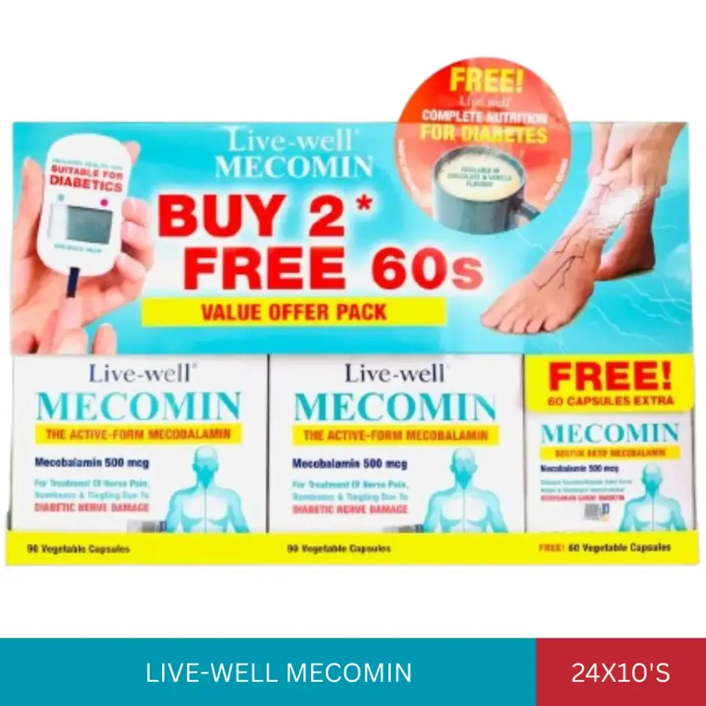 LIVE-WELL MECOMIN 500MCG (24X10'S)*