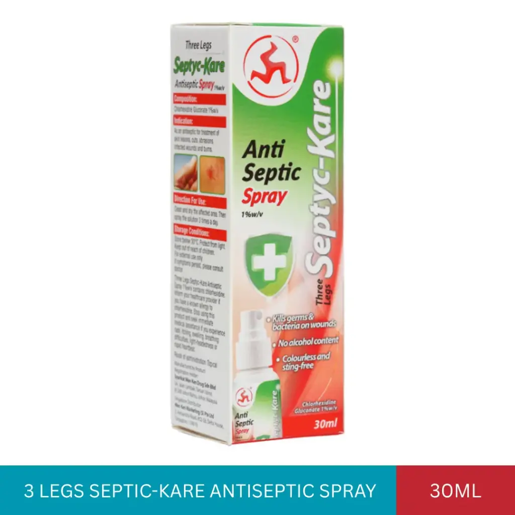 3 LEGS SEPTIC-KARE ANTISEPTIC SPRAY (30ML)#