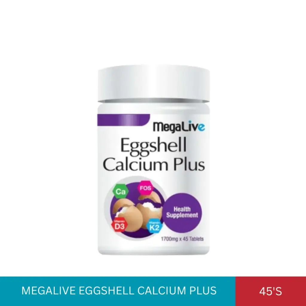 MEGALIVE EGGSHELL CALCIUM PLUS (45'S)*