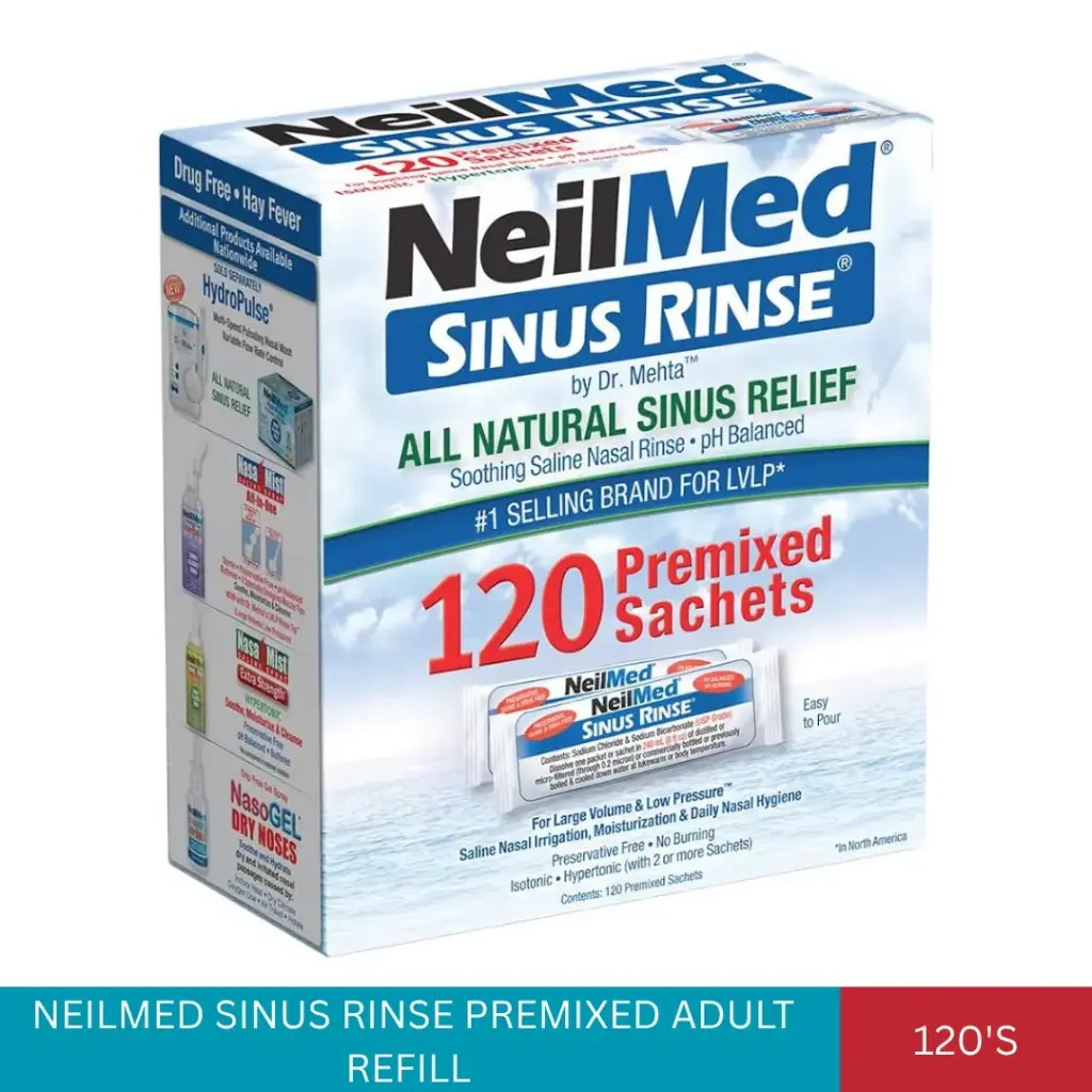 NEILMED SINUS RINSE PREMIXED ADULT REFILL (120'S)*