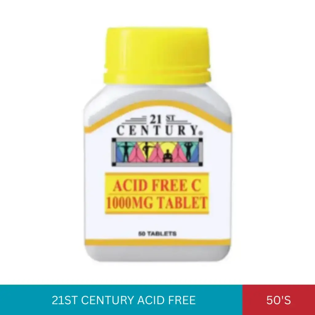 21ST CENTURY ACID FREE C 1000MG (50'S)