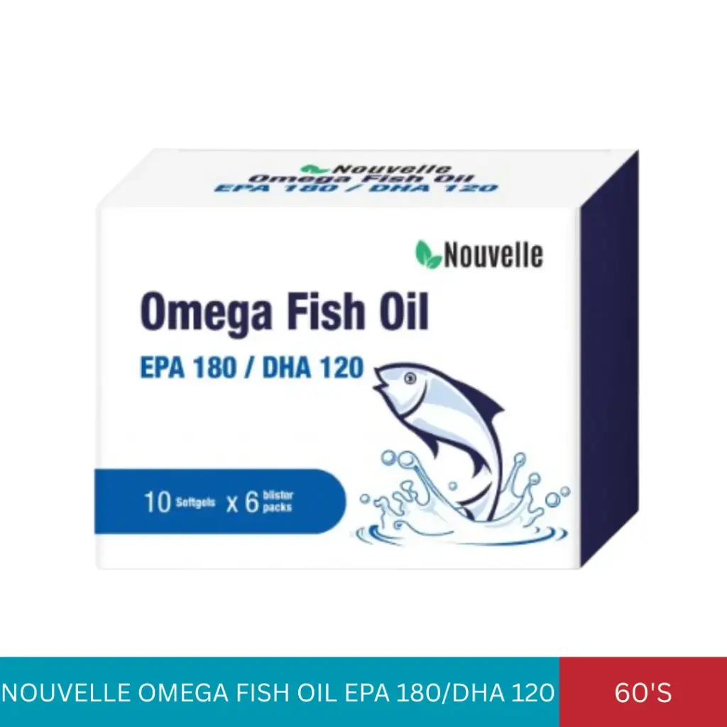 NOUVELLE OMEGA FISH OIL EPA 180/DHA 120 (60'S)#