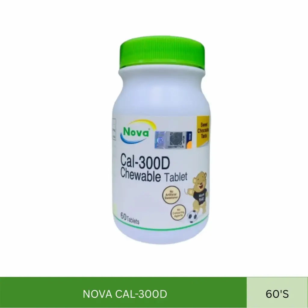NOVA CAL-300D CHEWABLE TABLET (60'S)*