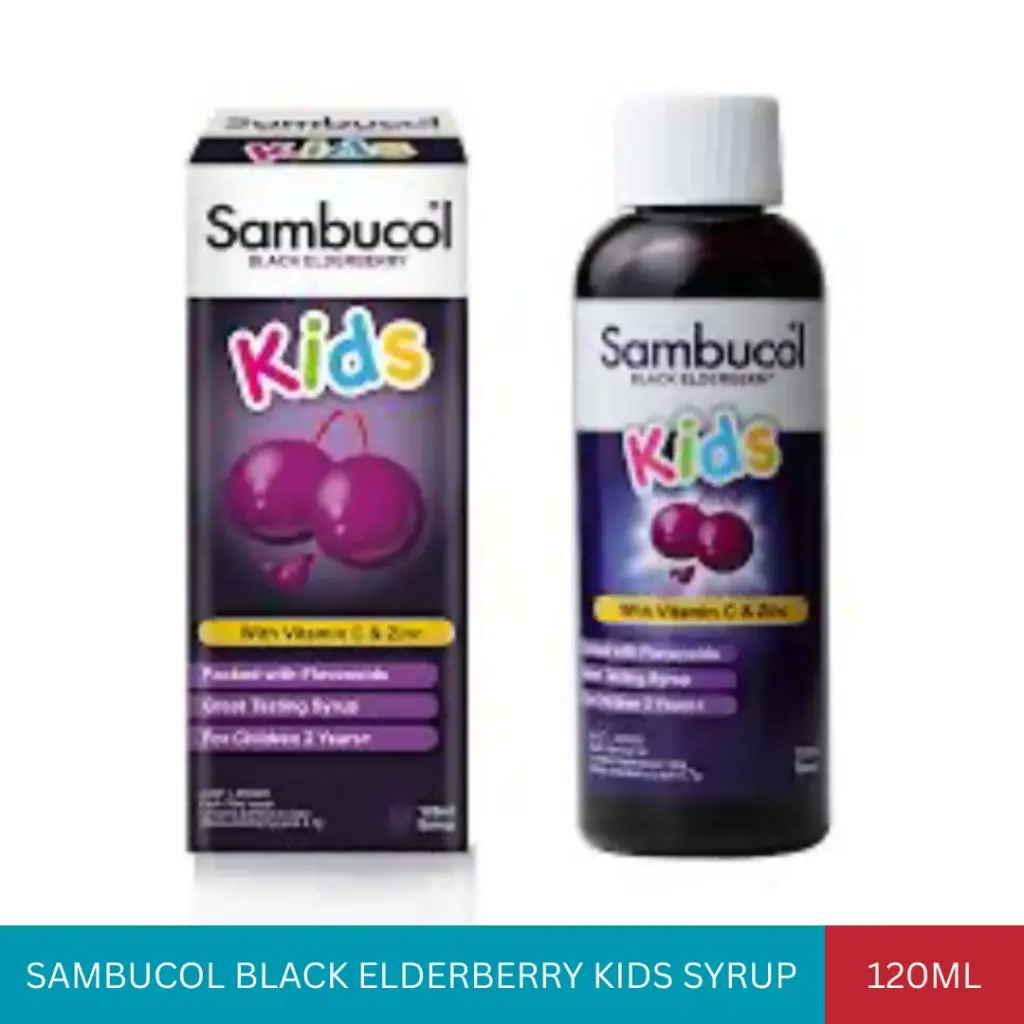 SAMBUCOL BLACK ELDERBERRY KIDS SYRUP (120ML)#