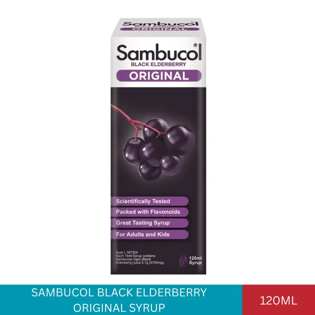 SAMBUCOL BLACK ELDERBERRY ORIGINAL SYRUP (120ML)#