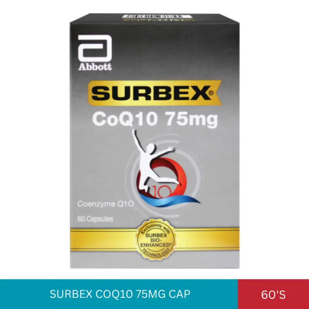 SURBEX COQ10 75MG CAP (6X10'S)*