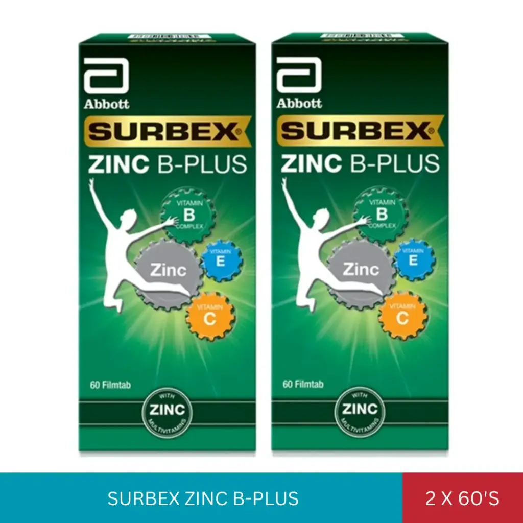SURBEX ZINC B-PLUS (2x60'S)*