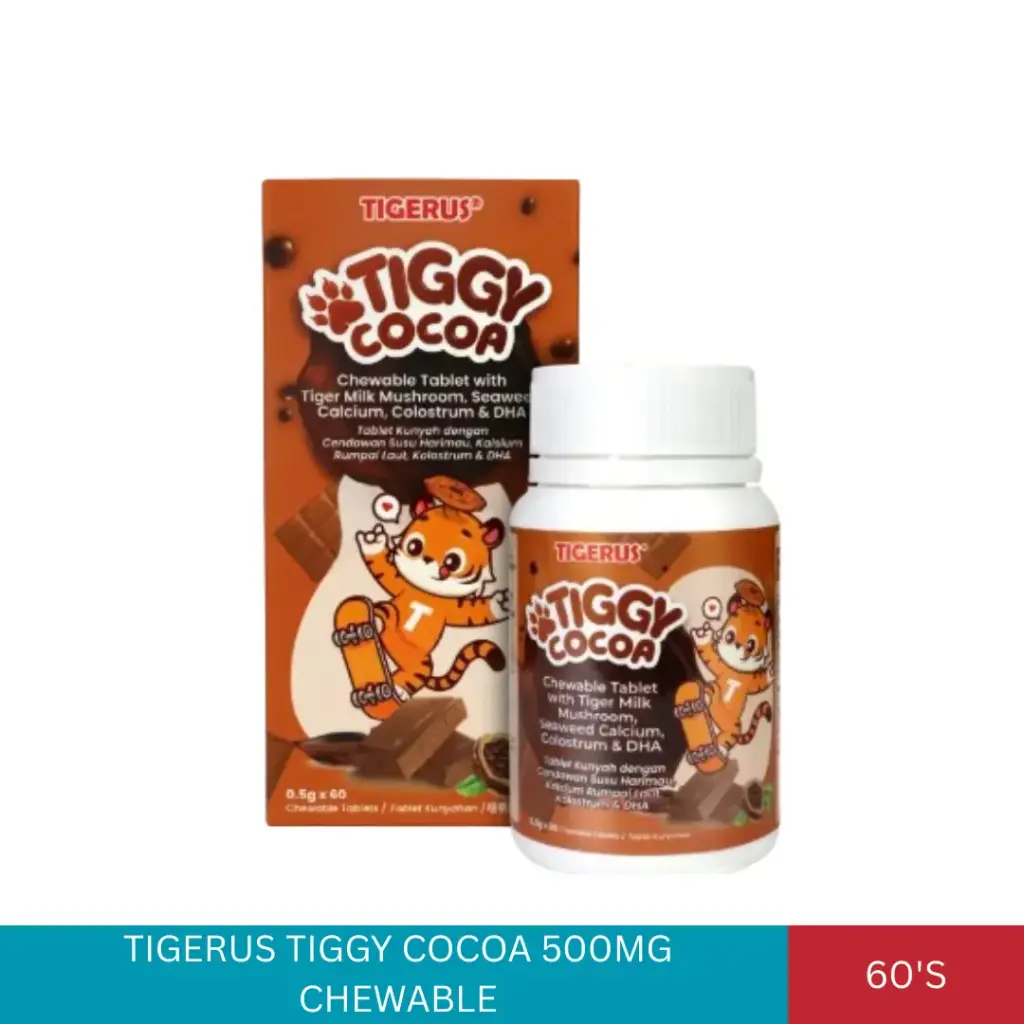 TIGERUS TIGGY COCOA 500MG CHEWABLE (60'S)#