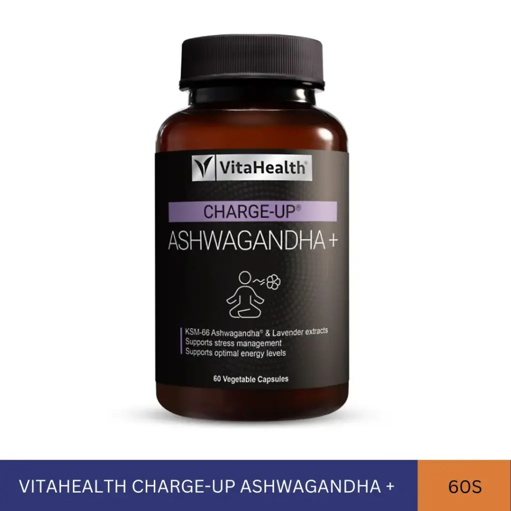 VITAHEALTH CHARGE-UP ASHWAGANDHA PLUS (60'S)
