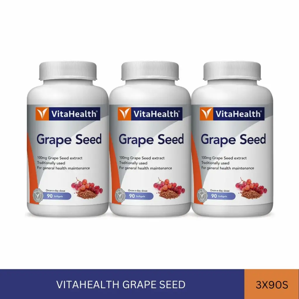 VITAHEALTH GRAPE SEED (3X90'S)