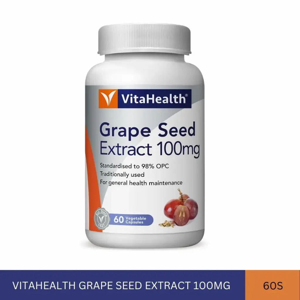 VITAHEALTH GRAPE SEED EXTRACT 100MG (60'S)
