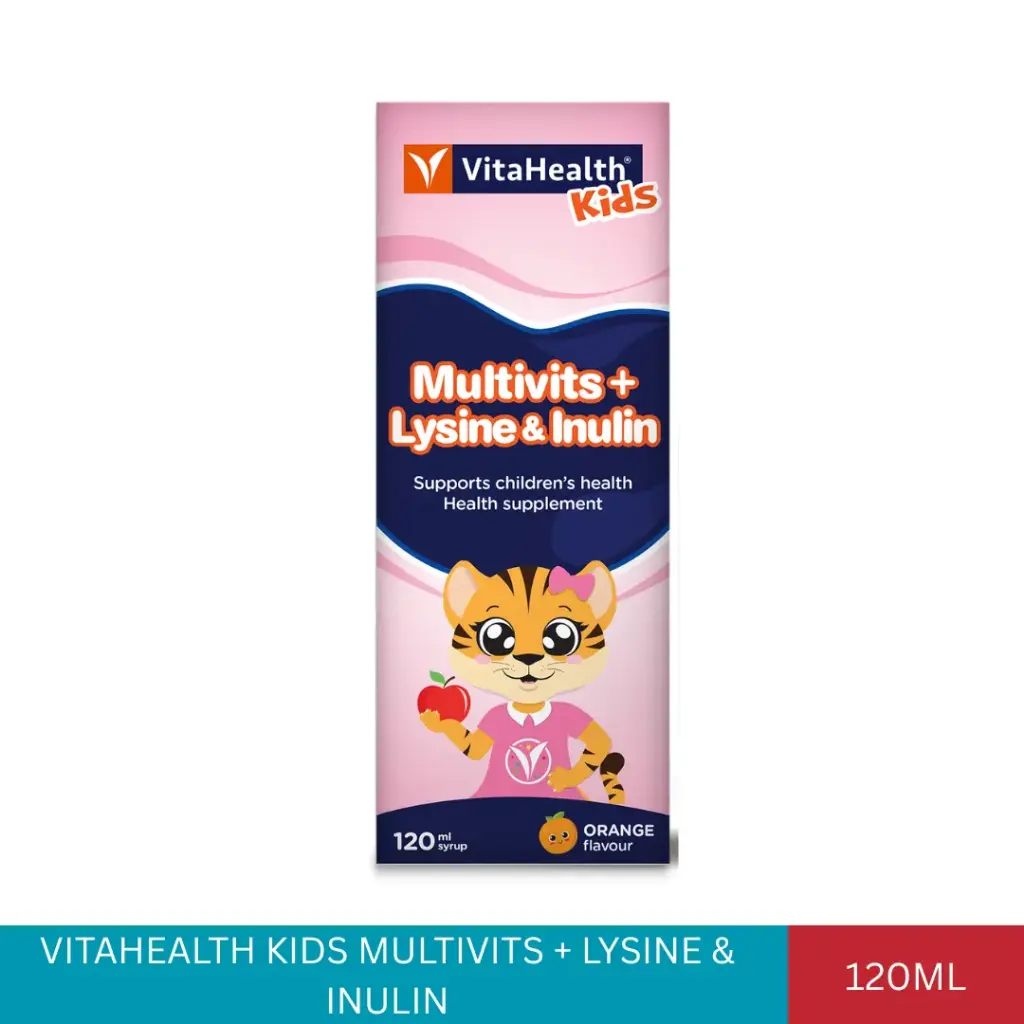 VITAHEALTH KIDS MULTIVITS + LYSINE & INULIN (120ML)#