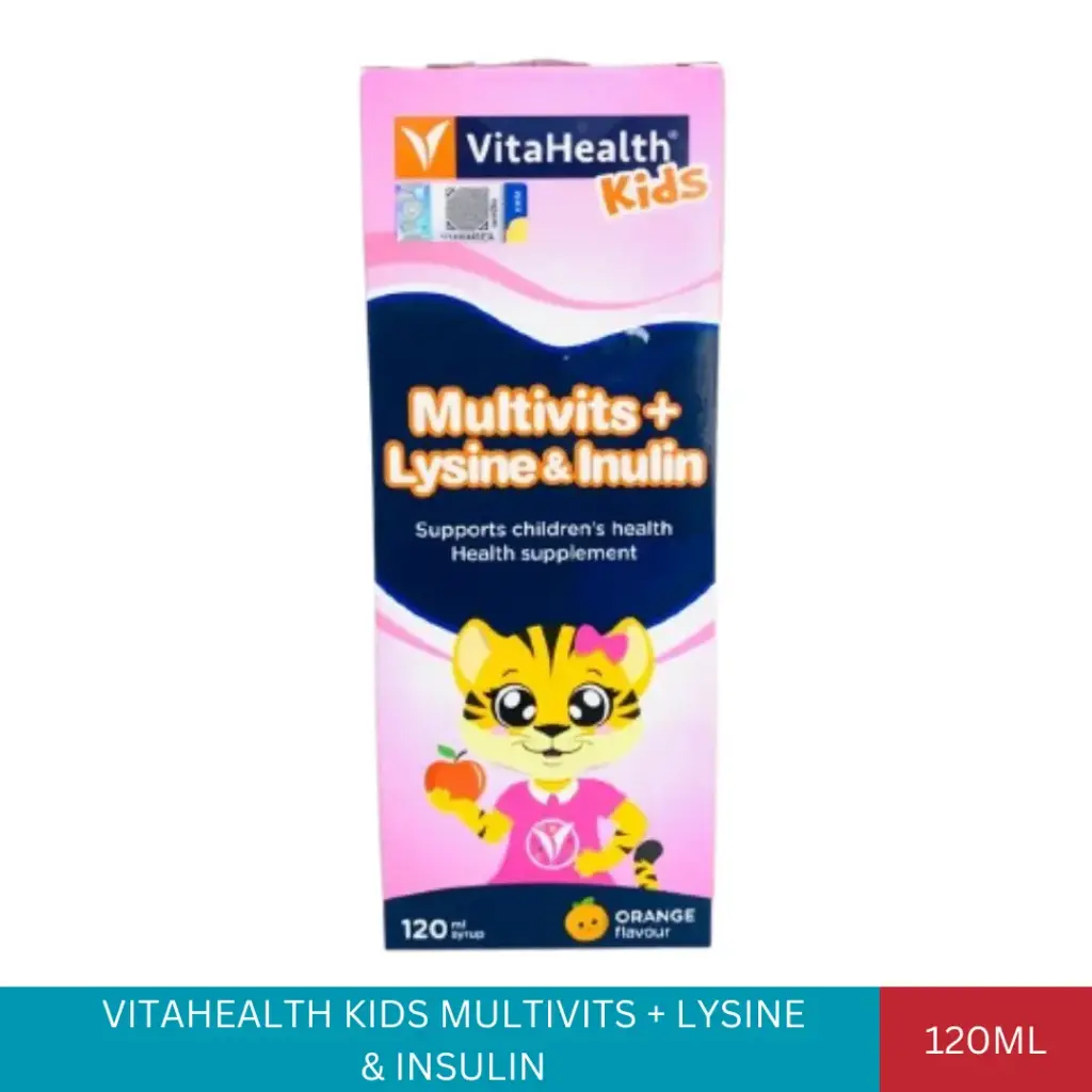 VITAHEALTH KIDS MULTIVITS + LYSINE & INULIN (120ML)#