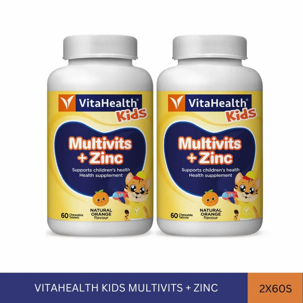 VITAHEALTH KIDS MULTIVITS + ZINC (2x60'S)