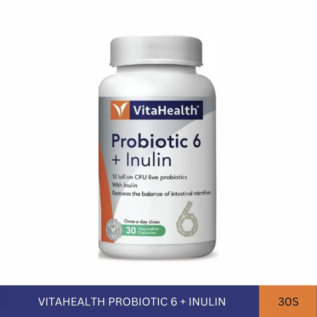 VITAHEALTH PROBIOTIC 6 + INULIN (30'S)