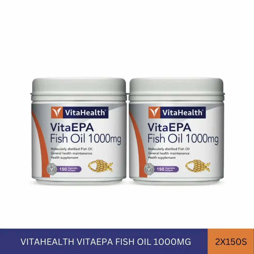 VITAHEALTH VITAEPA FISH OIL 1000MG (2x150'S)