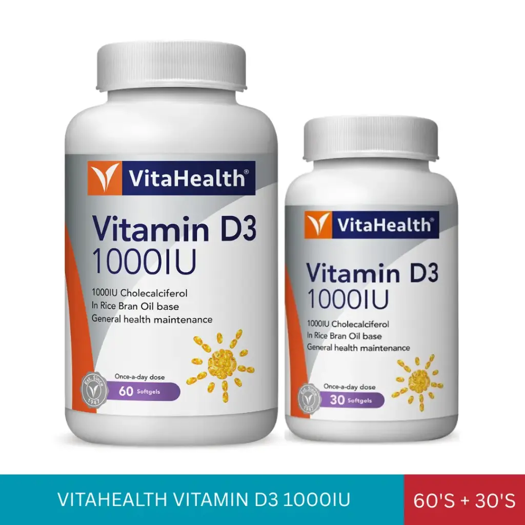VITAHEALTH VITAMIN D3 1000IU(60'S+30'S)