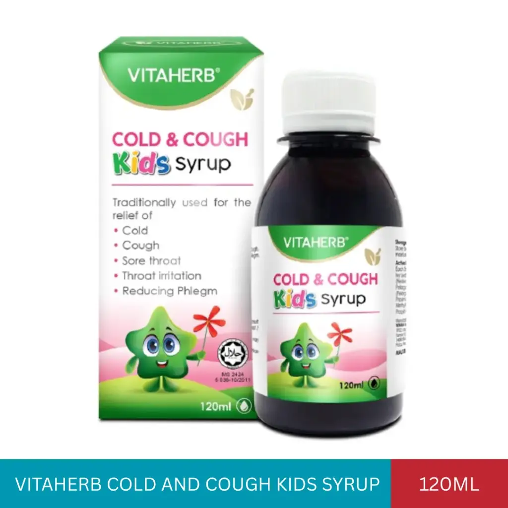VITAHERB COLD AND COUGH KIDS SYRUP (120ML)#