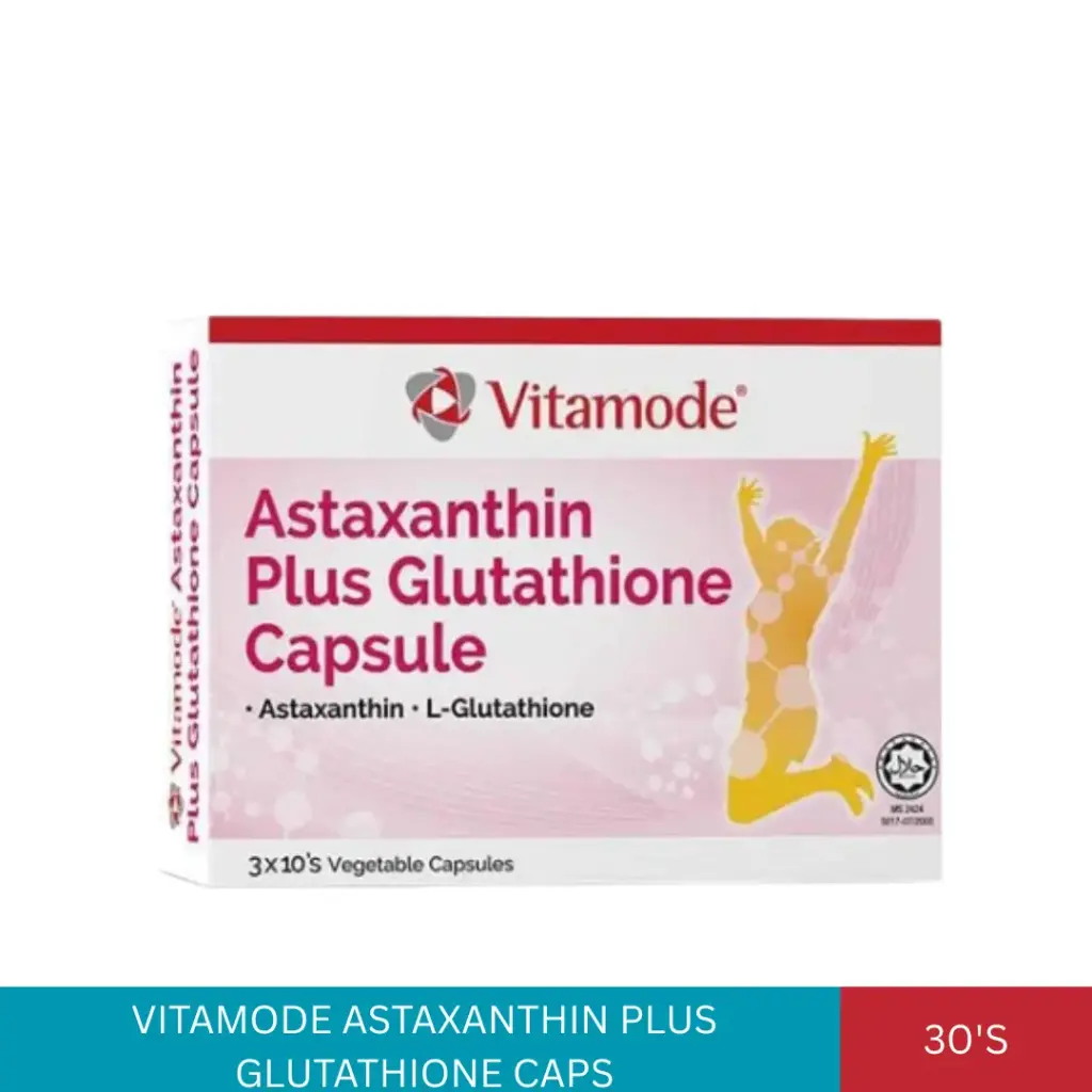 VITAMODE ASTAXANTHIN PLUS GLUTATHIONE CAPS (3x10'S)#
