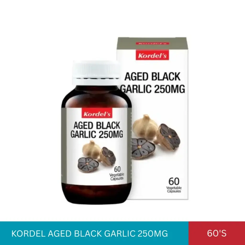 KORDEL AGED BLACK GARLIC 250MG (60'S)