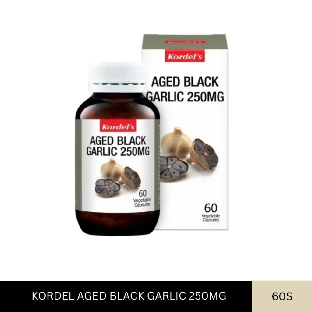 KORDEL AGED BLACK GARLIC 250MG (60'S)