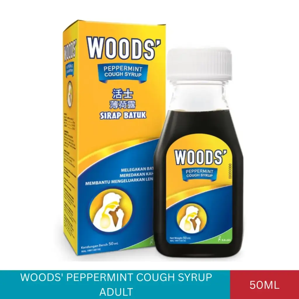 WOODS' PEPPERMINT COUGH SYRUP ADULT (50ML)#