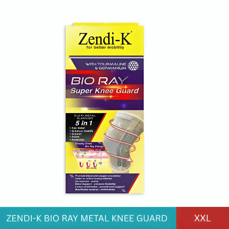 ZENDI-K BIO RAY METAL KNEE GUARD (XXL)
