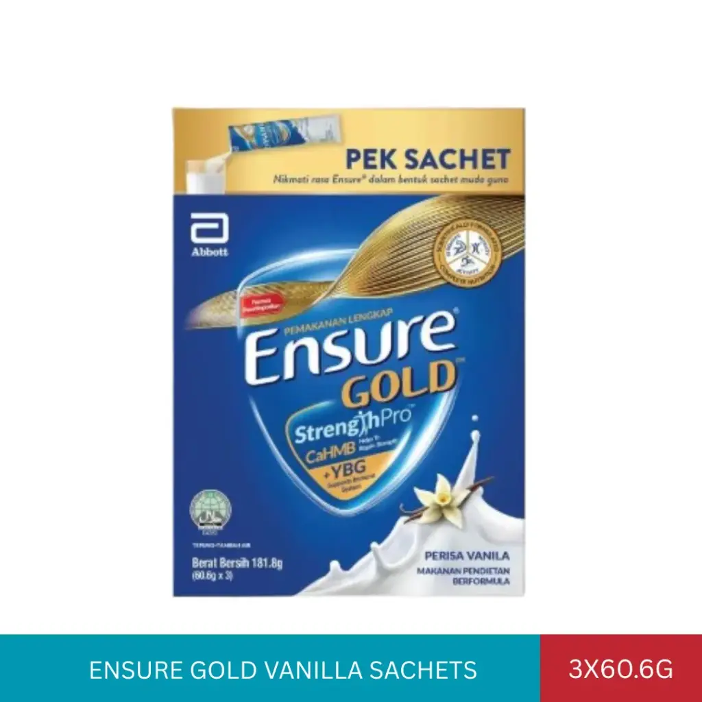 ENSURE GOLD VANILLA SACHETS (3X60.6G)