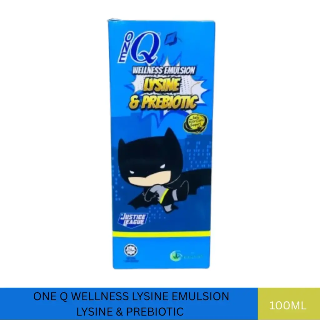 ONE Q WELLNESS LYSINE EMULSION LYSINE & PREBIOTIC (120ML)#