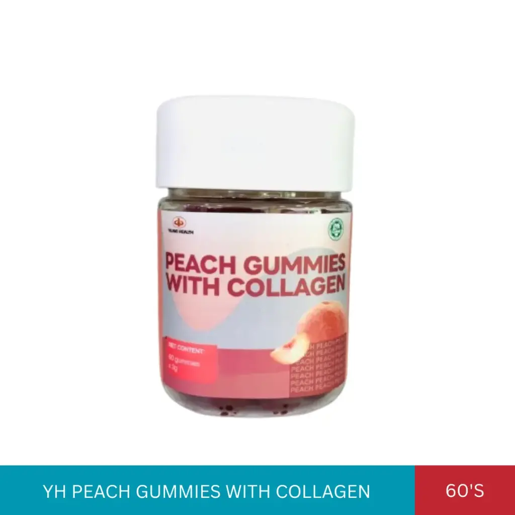 YH PEACH GUMMIES WITH COLLAGEN (60'S)