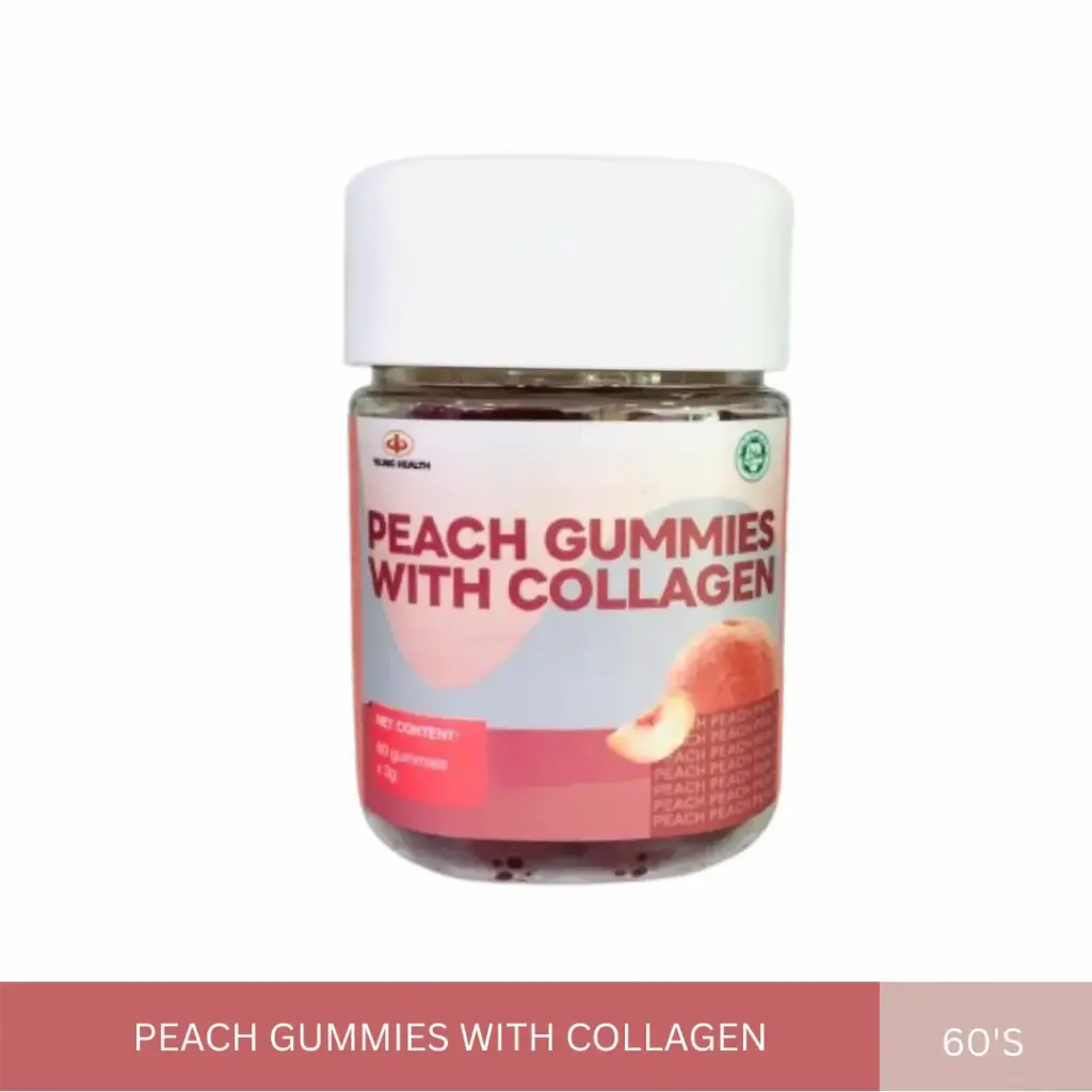YH PEACH GUMMIES WITH COLLAGEN (60'S)
