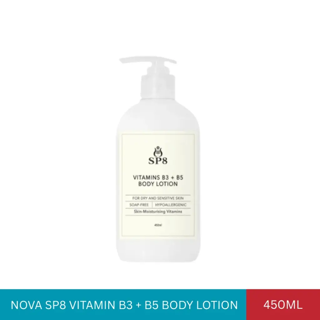 NOVA SP8 VITAMIN B3 + B5 BODY LOTION (450ML)