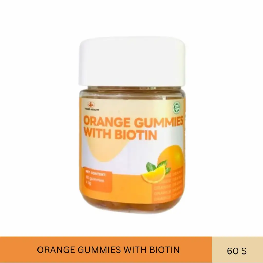 YH ORANGE GUMMIES WITH BIOTIN (60'S)