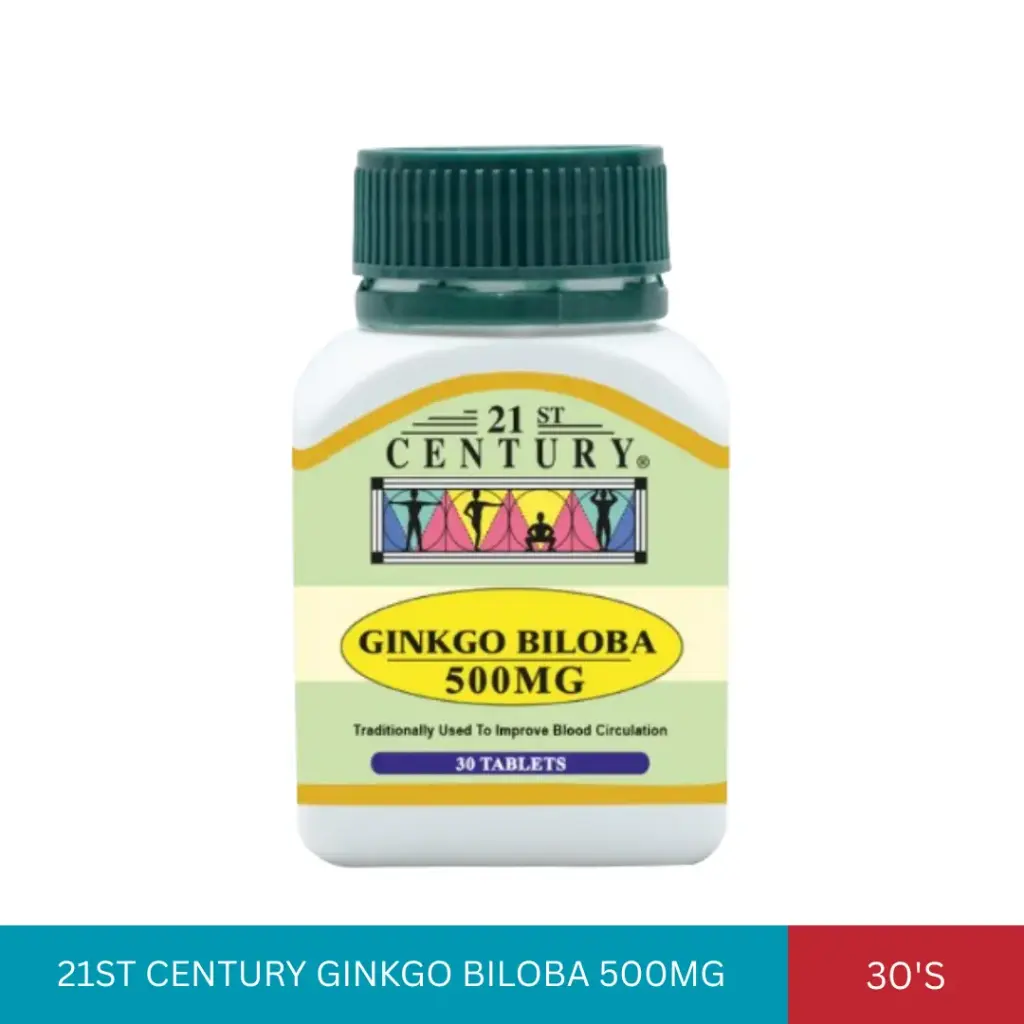 21ST CENTURY GINKGO BILOBA 500MG (30'S)#