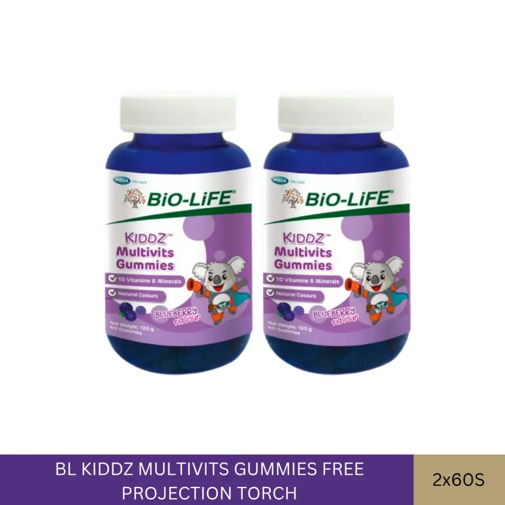 BL KIDDZ MULTIVITS GUMMIES FREE PROJECTION TORCH (2X60'S)