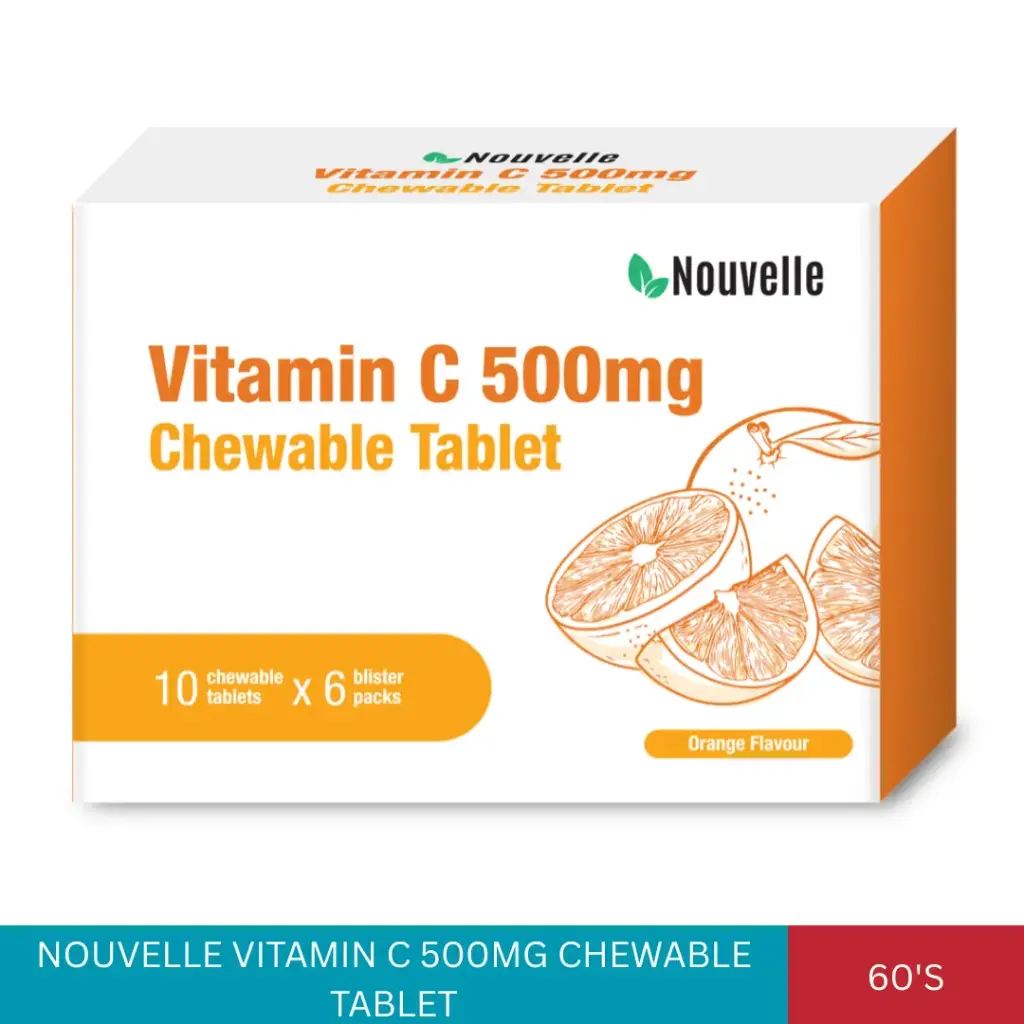 NOUVELLE VITAMIN C 500MG CHEWABLE TABLET (60'S)