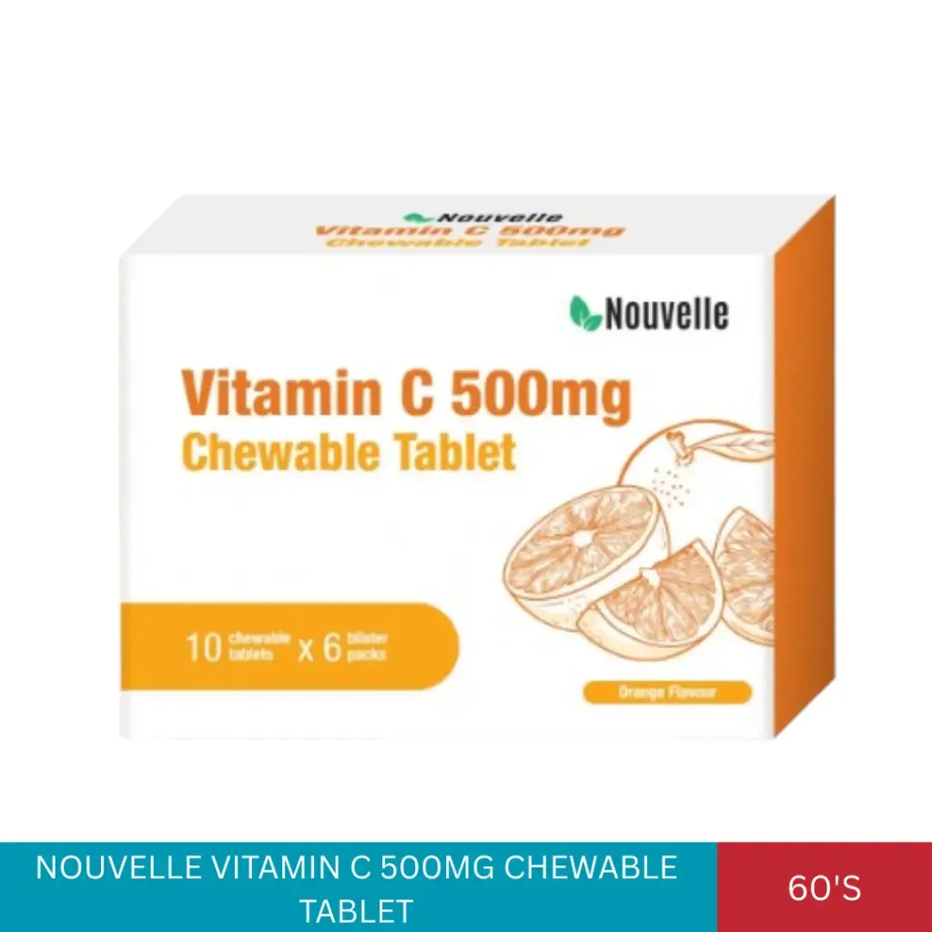 NOUVELLE VITAMIN C 500MG CHEWABLE TABLET (60'S)