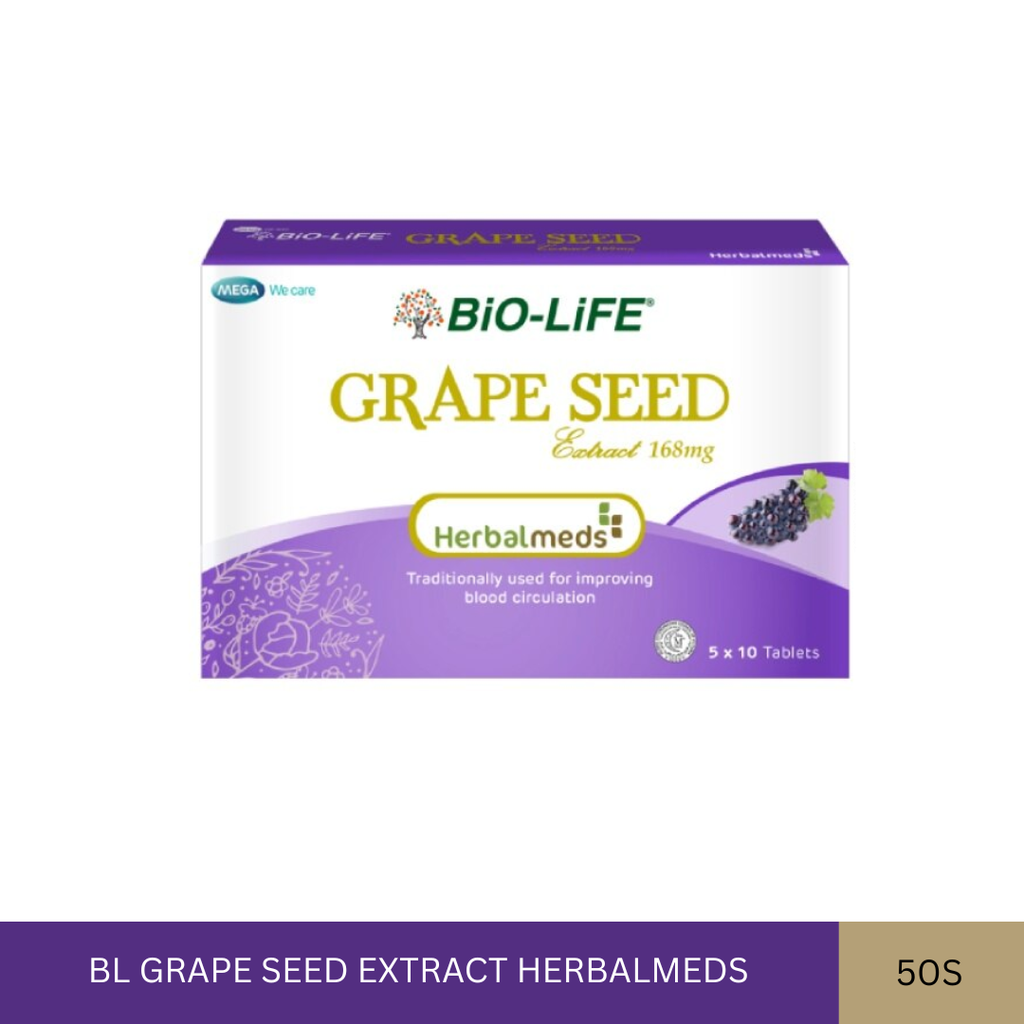 BL GRAPE SEED EXTRACT HERBALMEDS (50'S)