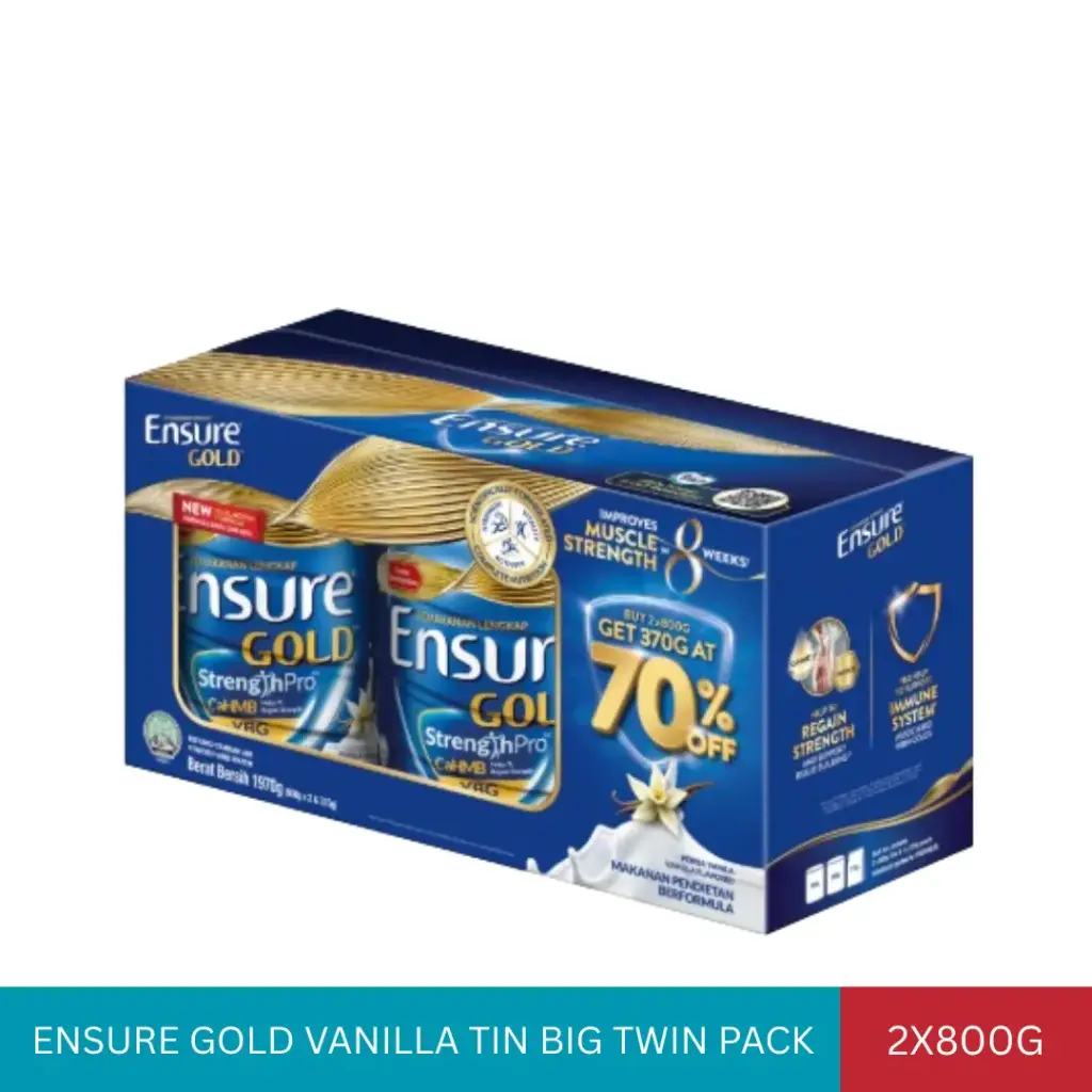 ENSURE GOLD VANILLA TIN BIG TWIN PACK (2x800G + 370G)*