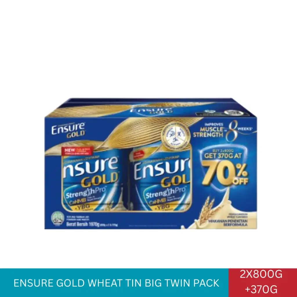 ENSURE GOLD WHEAT TIN BIG TWIN PACK (2x800G + 370G)*