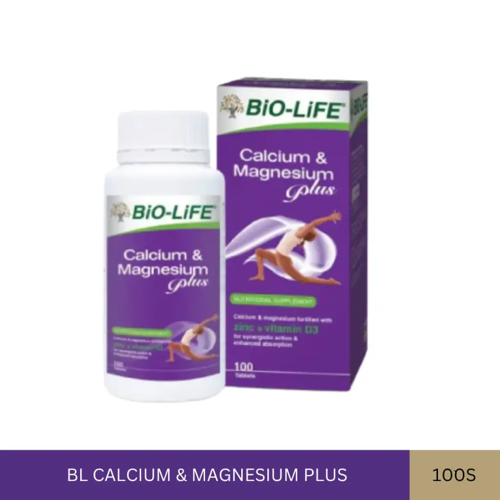 BL CALCIUM & MAGNESIUM PLUS (100'S)