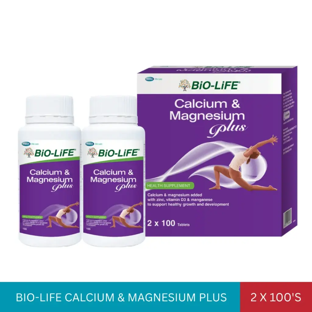 BIO-LIFE CALCIUM & MAGNESIUM PLUS (2X100'S)